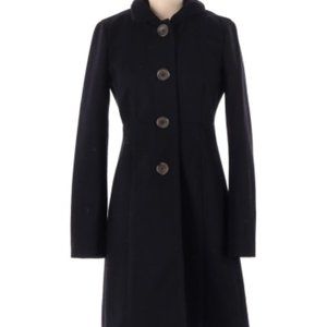 J Crew Factory Stand Collar Overcoat, EUC